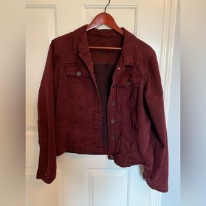 Kut burgundy denim jacket